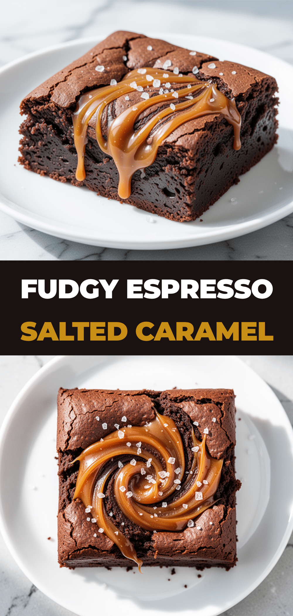 Fudgy Espresso Brownies: 5-Ingredient Salted Caramel Recipe 5 fudgy espresso brownies recipe
