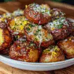 garlic herb roasted potatoes - featured image