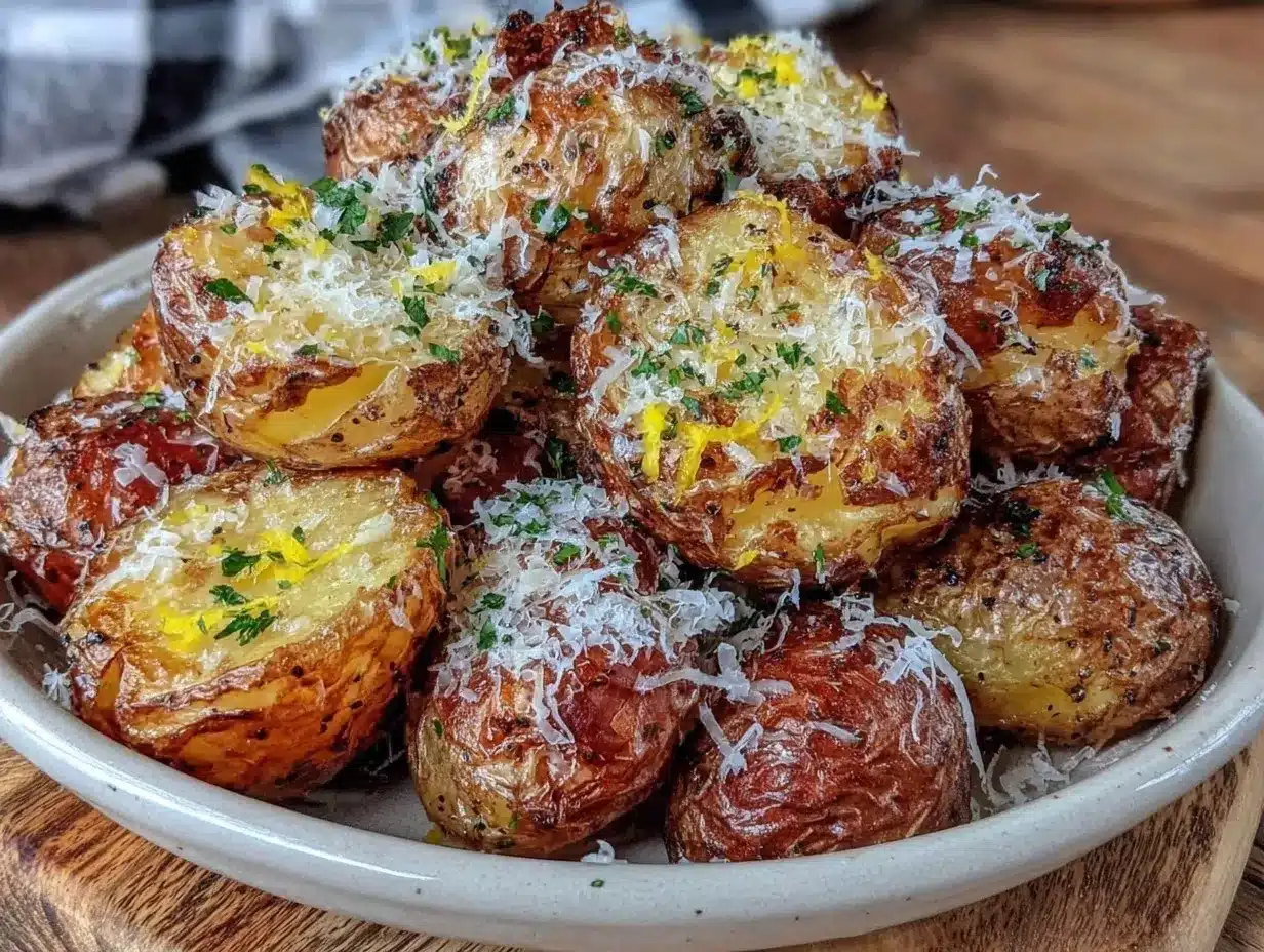 Garlic Herb Roasted Potatoes: 5-Ingredient Beginner Recipe 4 garlic herb roasted potatoes preparation steps