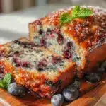 gluten-free blueberry banana bread - featured image