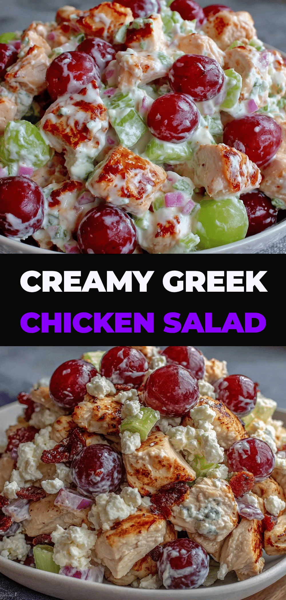 High-Protein Greek Yogurt Chicken Salad with Grapes 5 greek yogurt chicken salad with grapes recipe