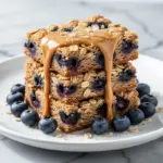 High-Protein Blueberry Baked Oat Bars - featured image