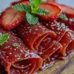 homemade strawberry fruit roll-ups - featured image