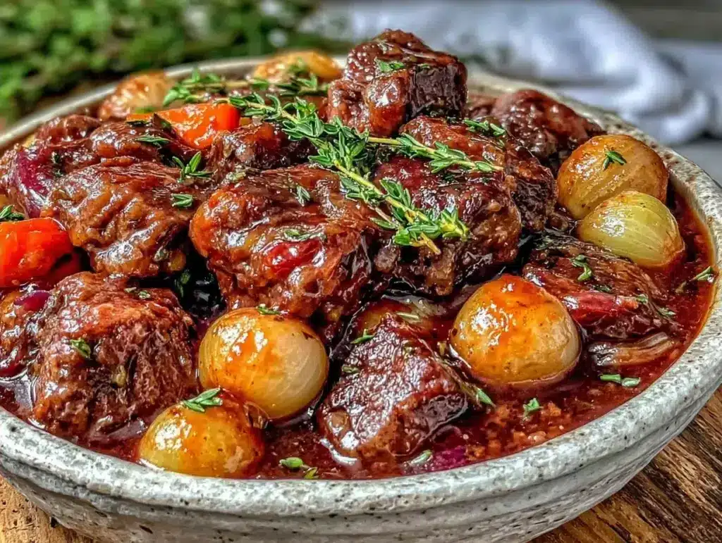 instant pot beef bourguignon - featured image