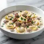 instant pot creamy tortellini soup - featured image