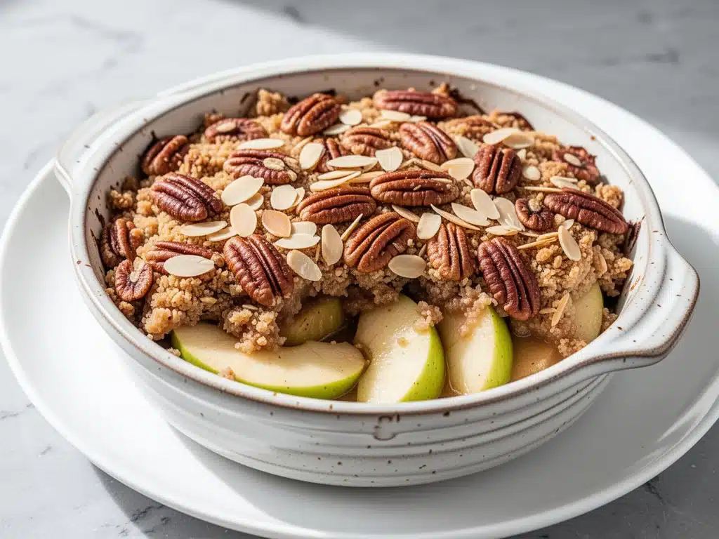 Keto Fall Apple Cinnamon Crumble - featured image