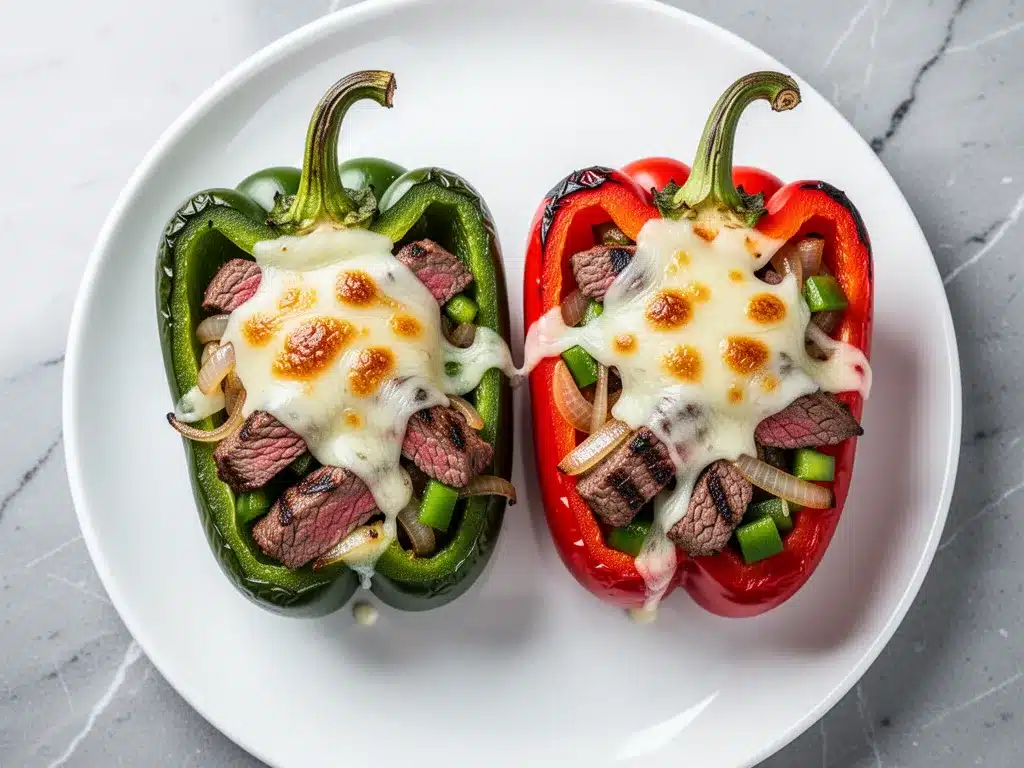 Keto Philly Cheesesteak Stuffed Peppers: Best Low Carb Recipe 4 Keto Philly Cheesesteak Stuffed Peppers preparation steps