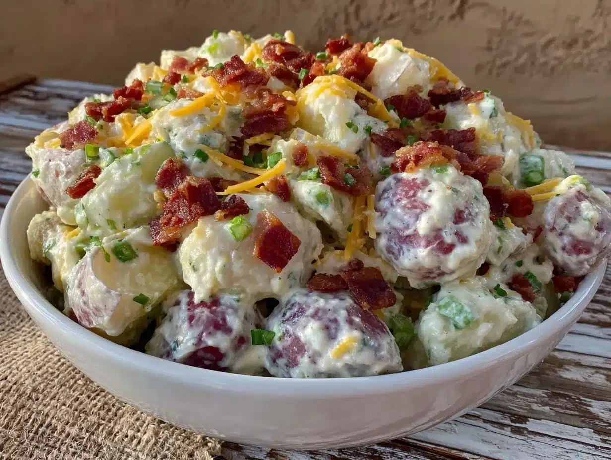 Loaded Bacon Ranch Potato Salad: The Easiest Labor Day Recipe 4 loaded bacon ranch potato salad preparation steps