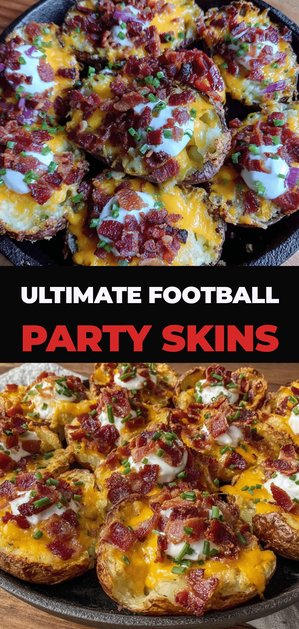 Loaded Baked Potato Skins with Bacon: The Only Game Day Snack You Need 5 loaded baked potato skins with bacon recipe