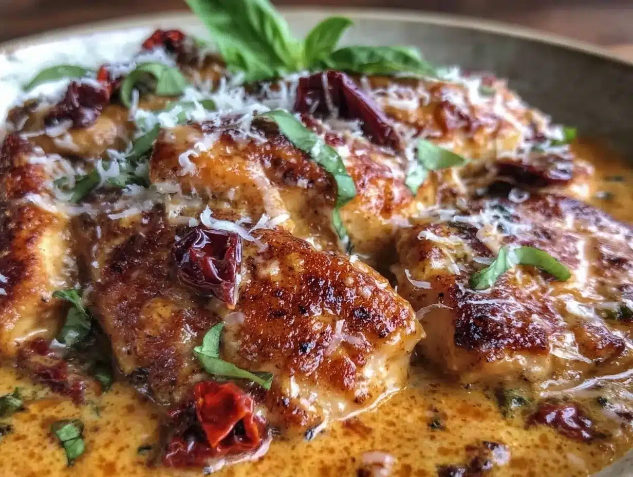 Marry Me Chicken: 5-Ingredient Easy Creamy Sun-Dried Tomato Sauce 4 Marry Me Chicken preparation steps