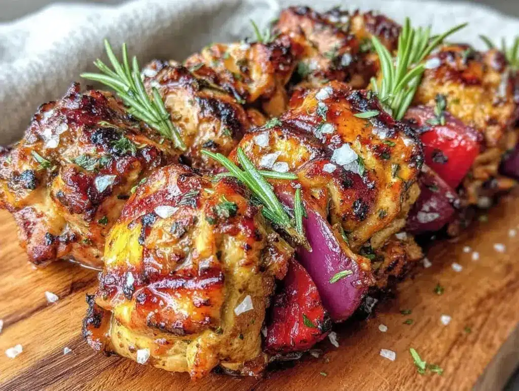 Mediterranean Lemon Herb Grilled Chicken Skewers - featured image
