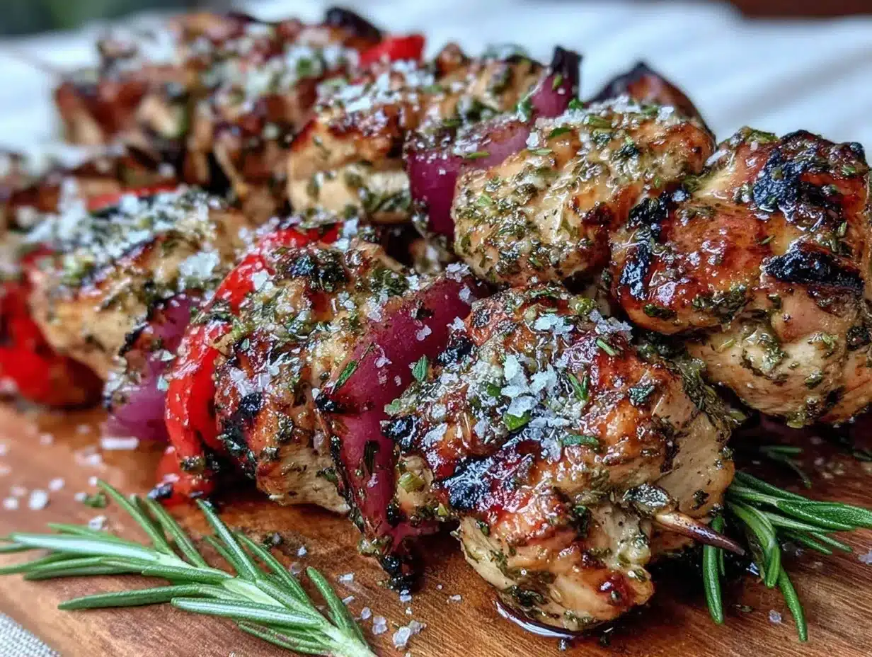 Mediterranean Lemon Herb Grilled Chicken Skewers: Easy Beginner Recipe 4 Mediterranean Lemon Herb Grilled Chicken Skewers preparation steps