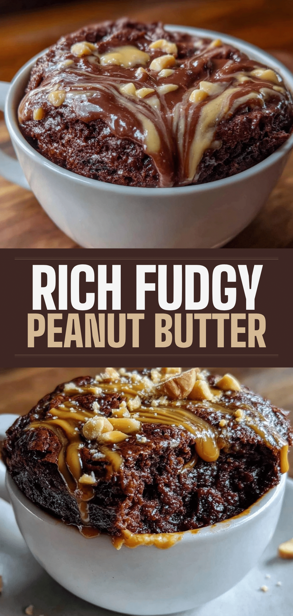 Microwave Mug Brownie with Peanut Butter Swirl: 4-Ingredient Easy Dessert 5 microwave mug brownie with peanut butter swirl recipe
