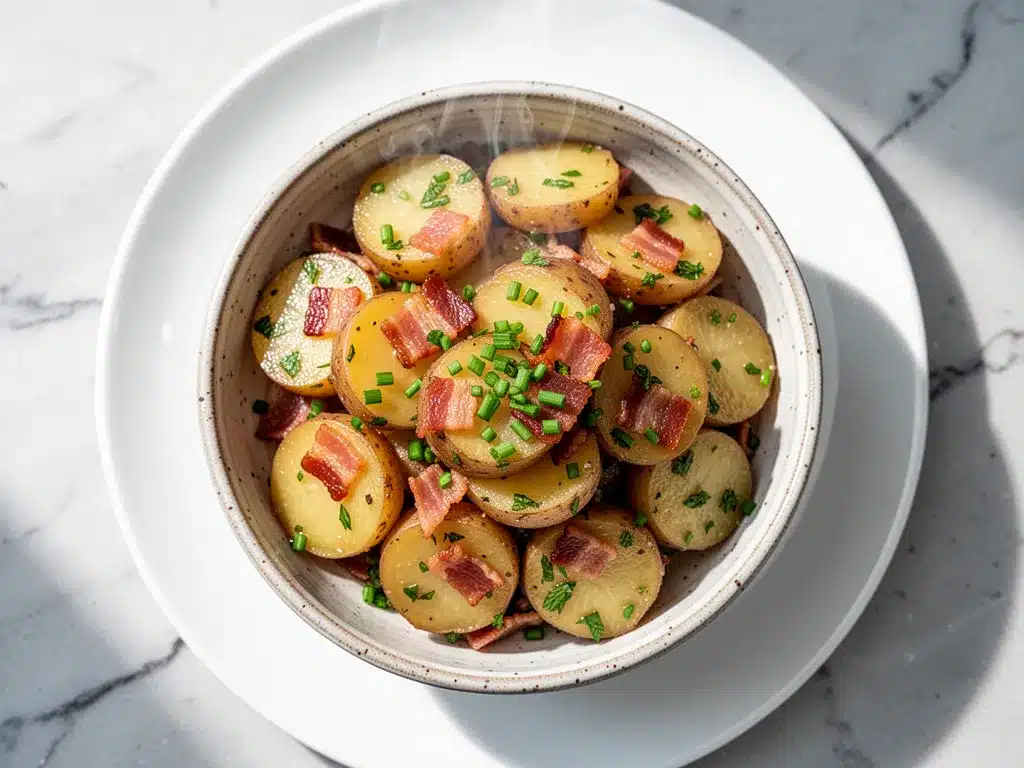 Oktoberfest German Potato Salad: Easy Holiday Side 4 Oktoberfest German potato salad preparation steps