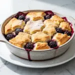 old-fashioned blackberry cobbler - featured image