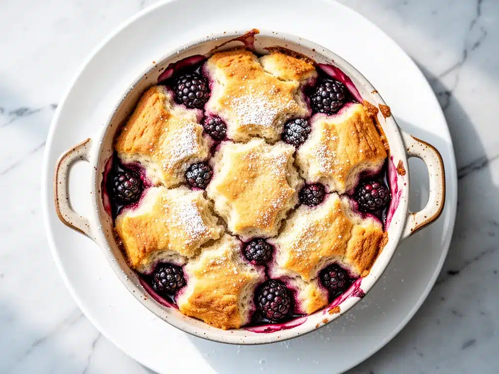 Old-Fashioned Blackberry Cobbler: Easy Weekend Brunch 4 old-fashioned blackberry cobbler preparation steps
