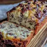 one-bowl banana bread with chocolate chips - featured image