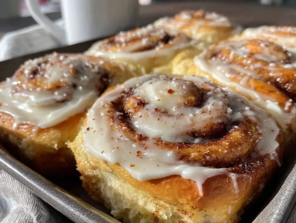 overnight cinnamon rolls - featured image