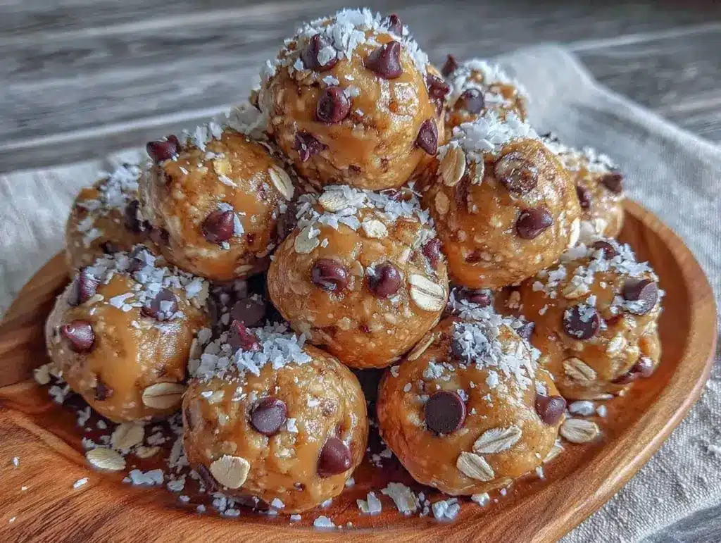 peanut butter banana energy bites - featured image