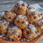 peanut butter banana energy bites - featured image