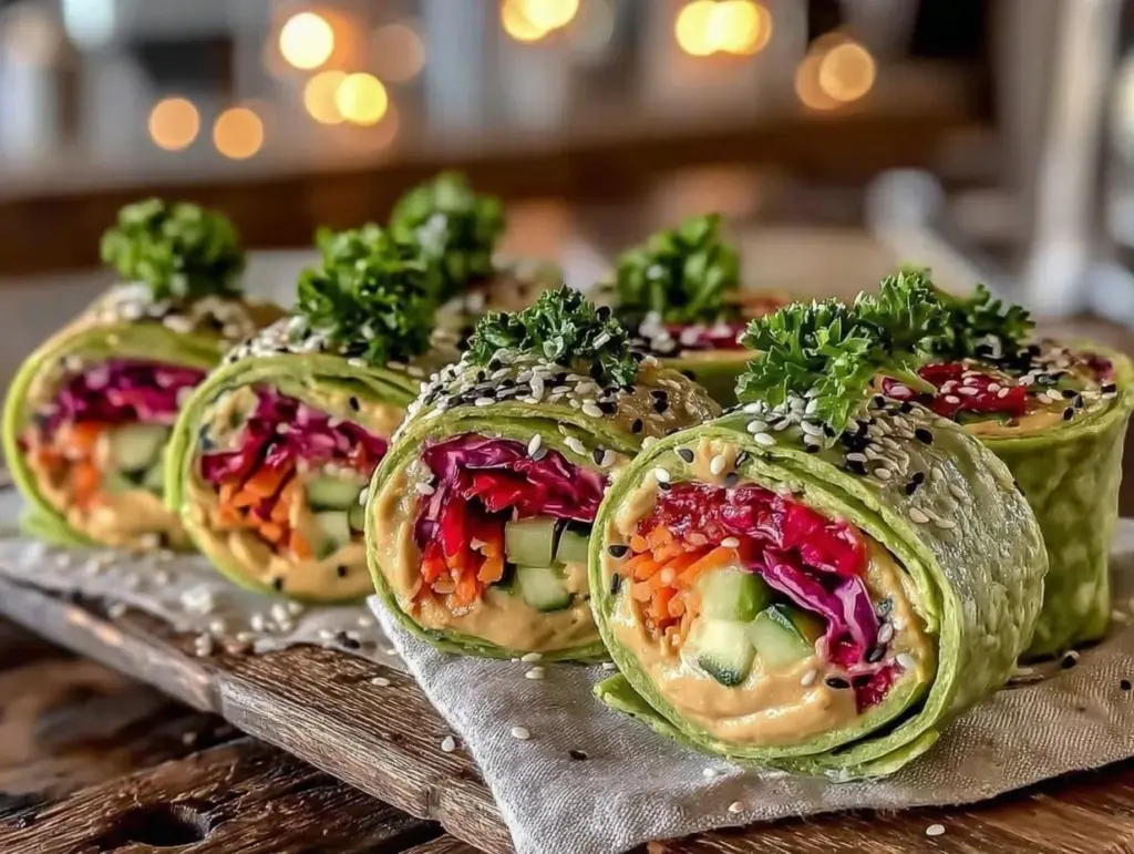 rainbow veggie wraps - featured image