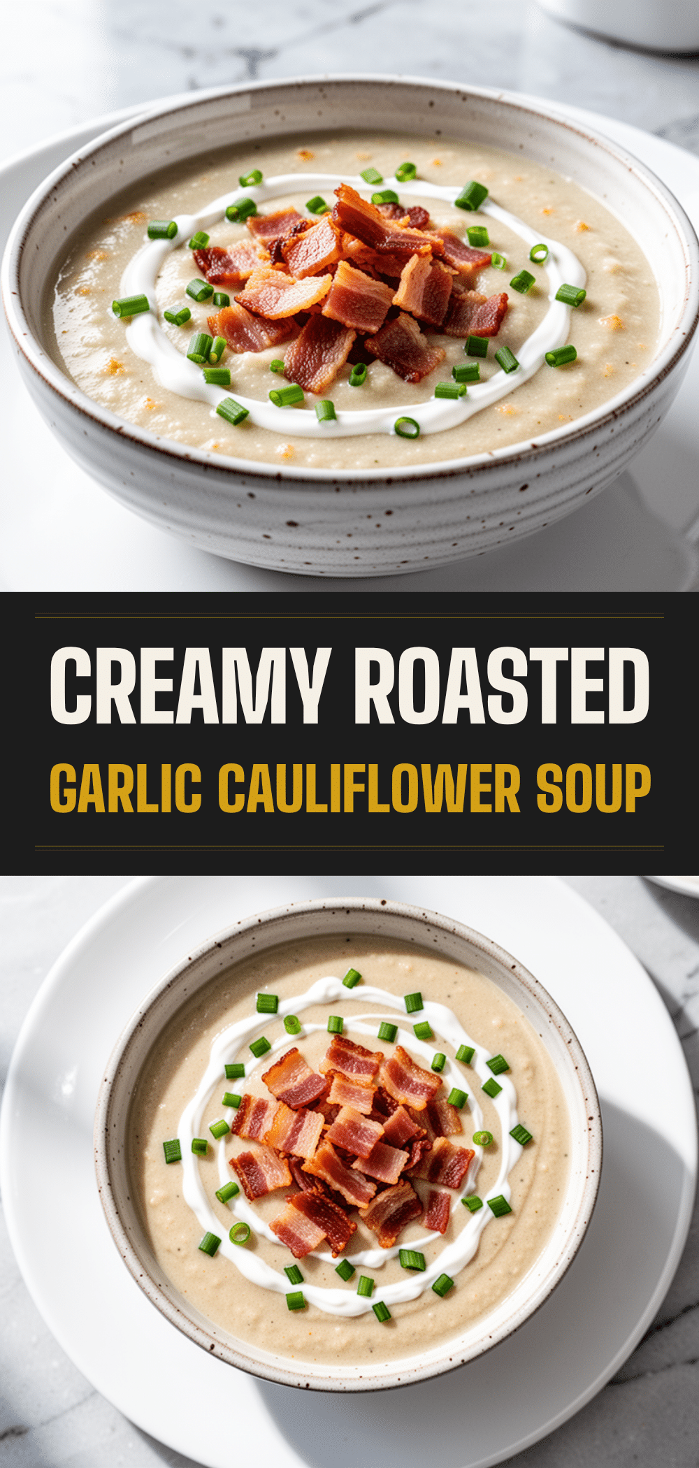 Roasted Garlic Cauliflower Soup: 5 Easy Cozy Fall Recipes 5 roasted garlic cauliflower soup recipe
