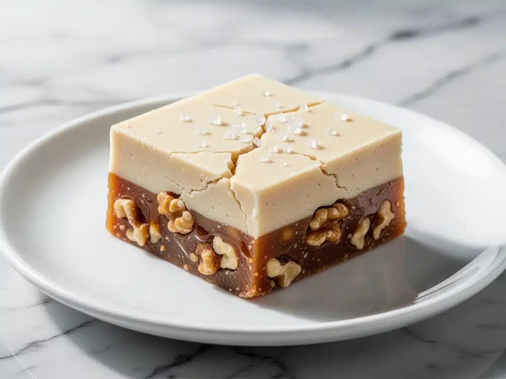 salted maple walnut fudge - featured image