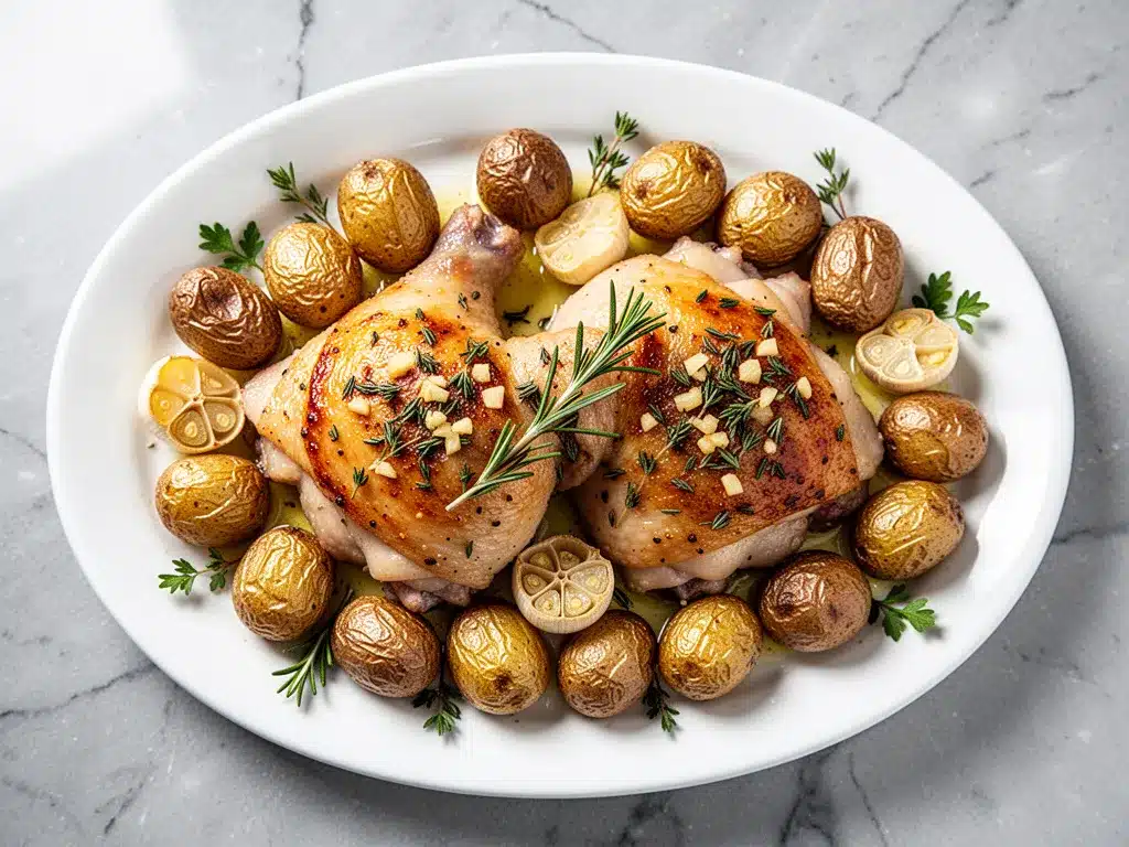 Sheet Pan Garlic Herb Chicken: Easy Weeknight Dinner 4 Sheet Pan Garlic Herb Chicken preparation steps