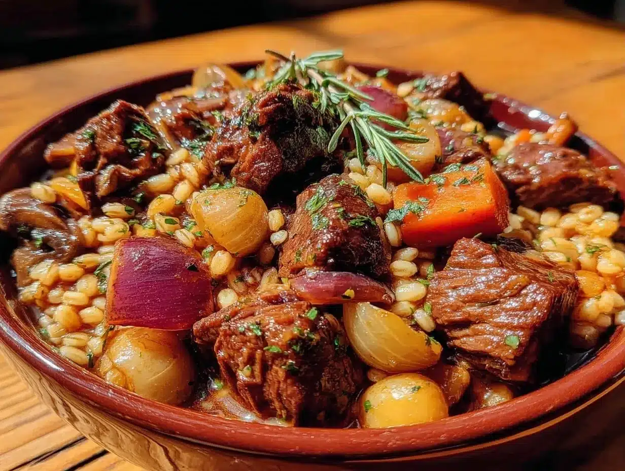 Slow Cooker Beef and Barley Stew: 5 Ingredients, Foolproof 4 slow cooker beef and barley stew preparation steps