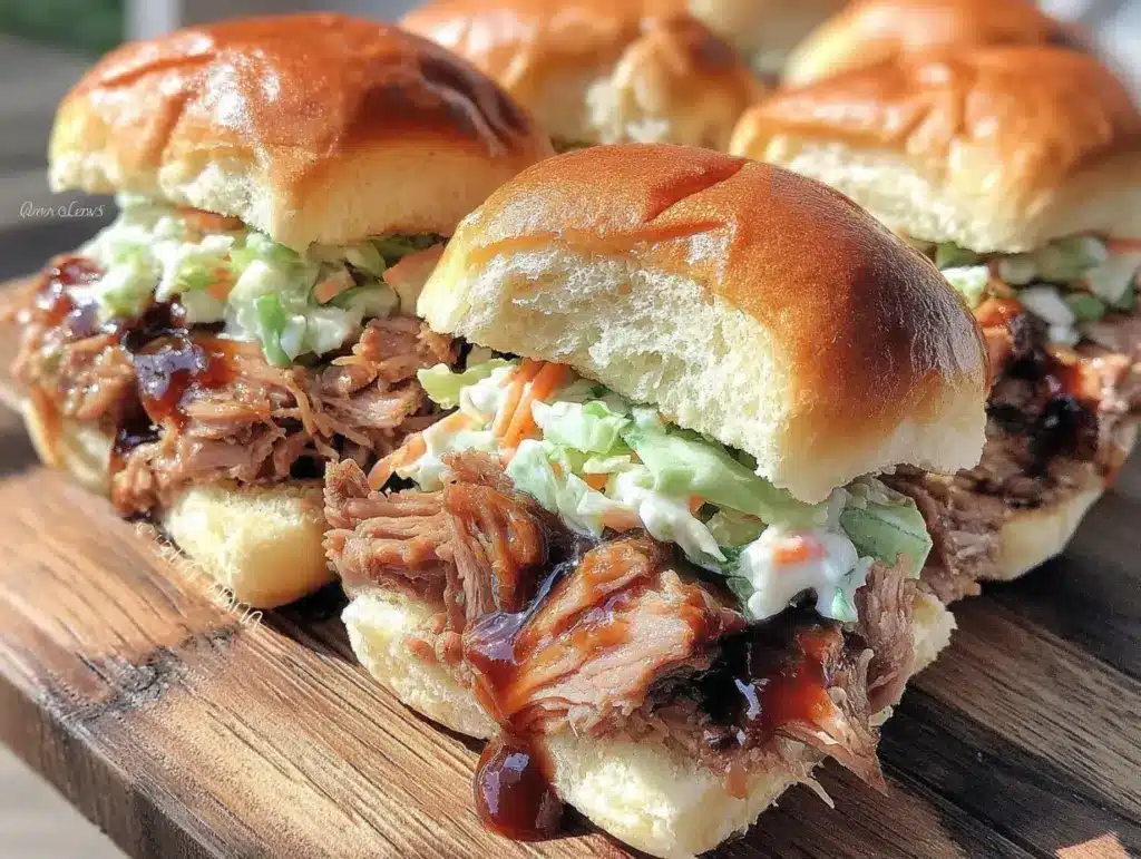 smoked pulled pork sliders - featured image