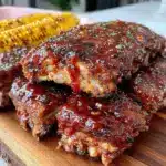smoky bourbon bbq baby back ribs - featured image