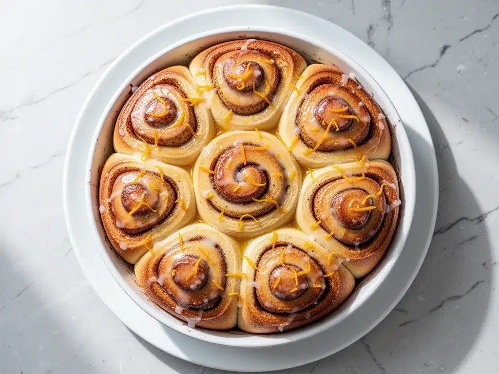 Soft Glazed Orange Cardamom Sweet Rolls: 6-Step Easy Recipe 4 soft glazed orange cardamom sweet rolls preparation steps