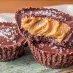 sugar-free dark chocolate peanut butter cups - featured image