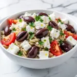 Tangy Greek Orzo Salad - featured image