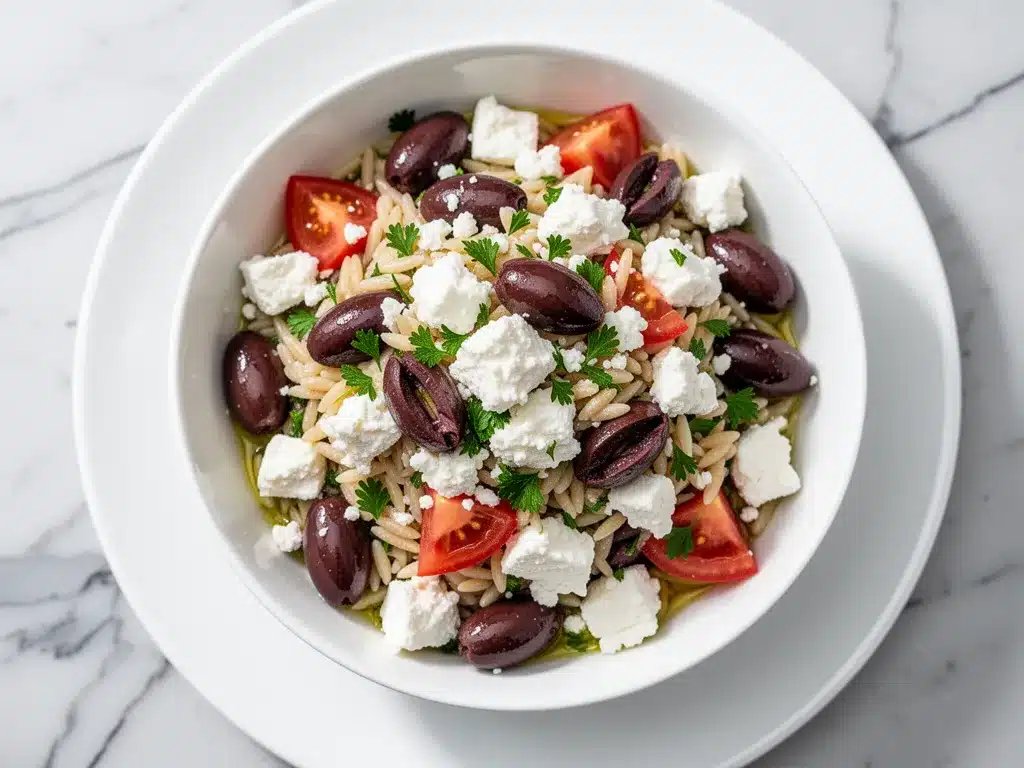Tangy Greek Orzo Salad: 5-Step Easy Weeknight Dinner 4 Tangy Greek Orzo Salad preparation steps