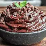 vegan chocolate avocado mousse - featured image