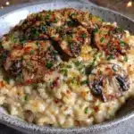 vegan mushroom risotto - featured image