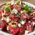 watermelon feta mint salad - featured image